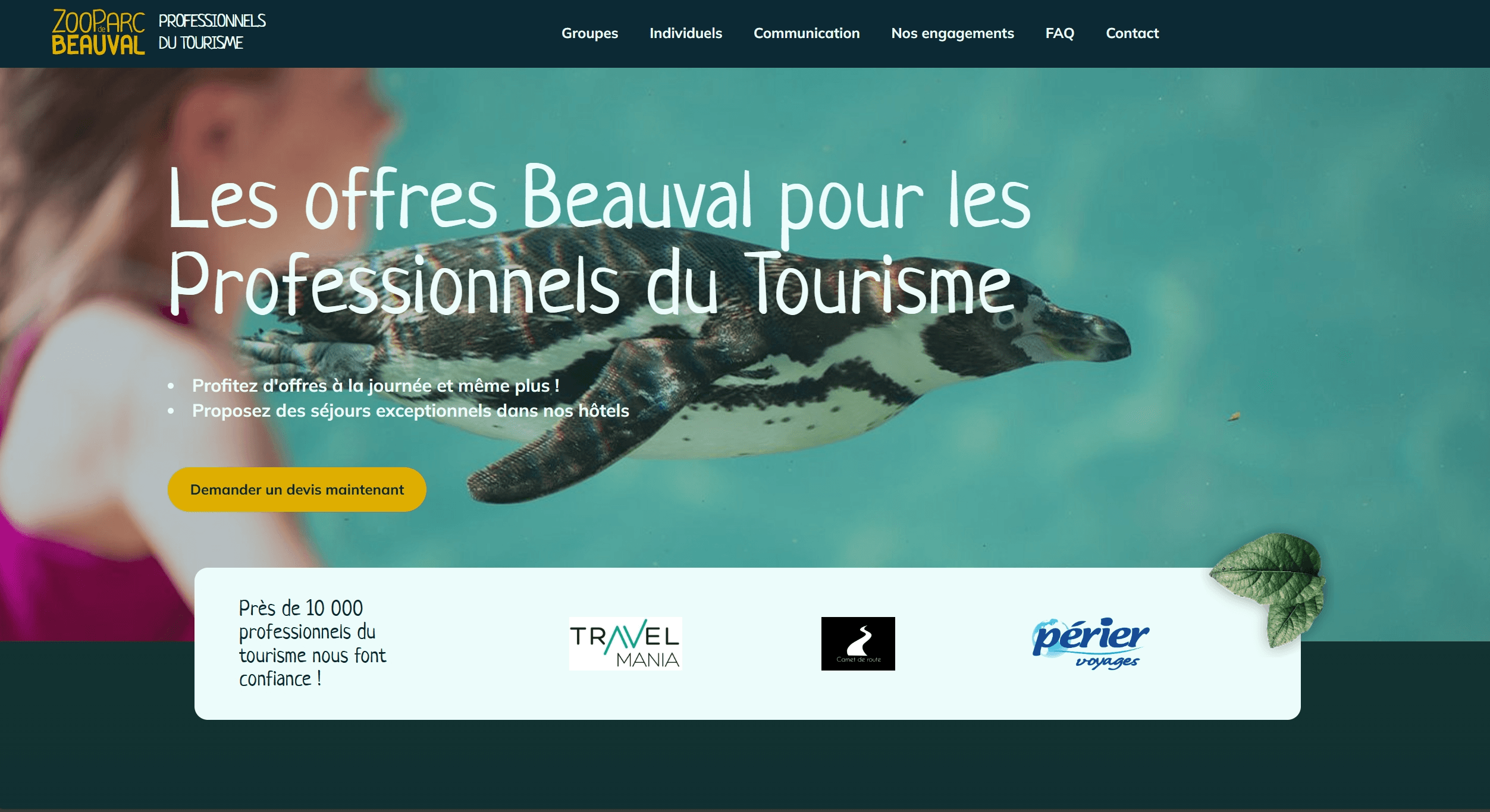 Refonte des sites destinés aux professionnels